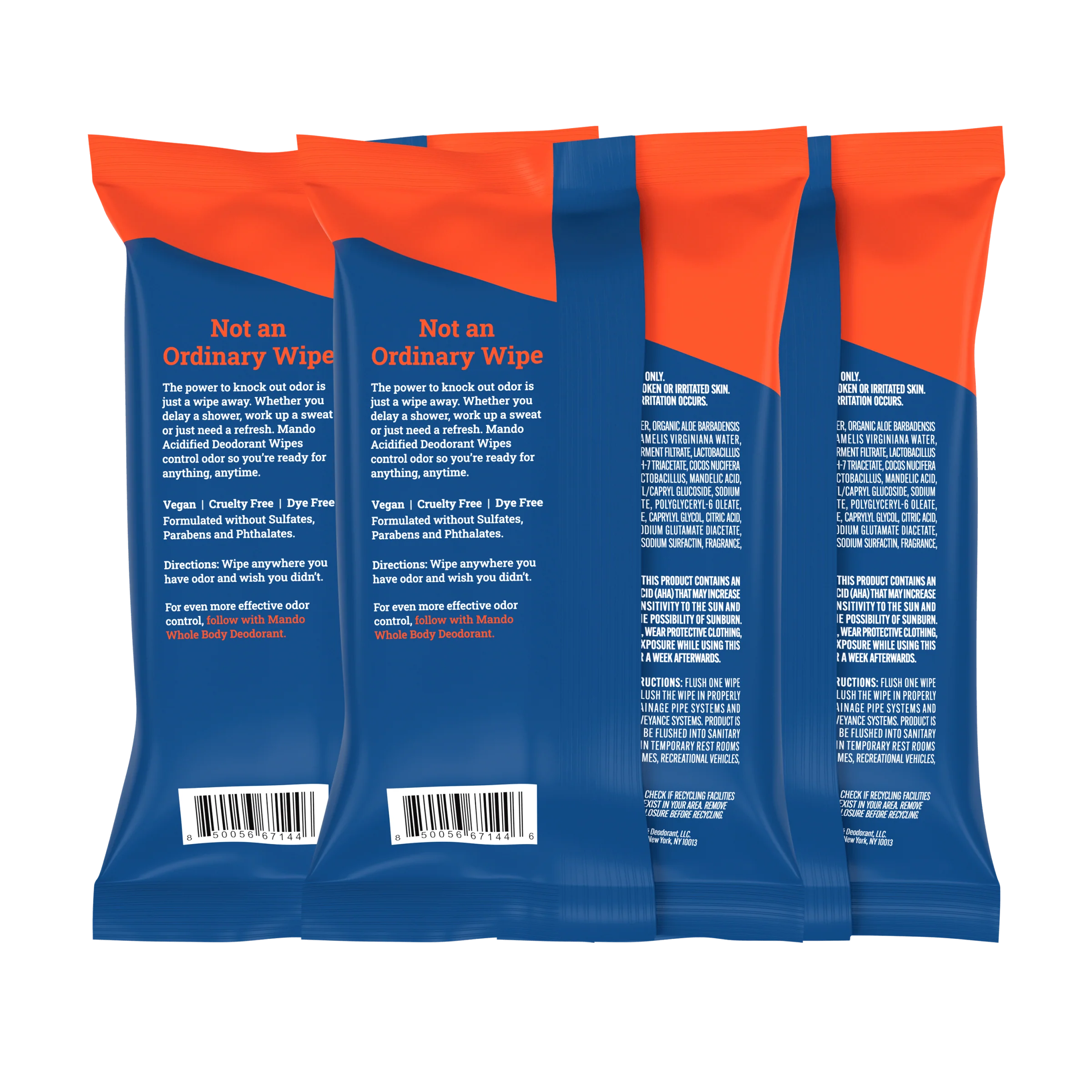 45CT Wipes | Acidified Deodorant Wipes 3-Pack - Image 5