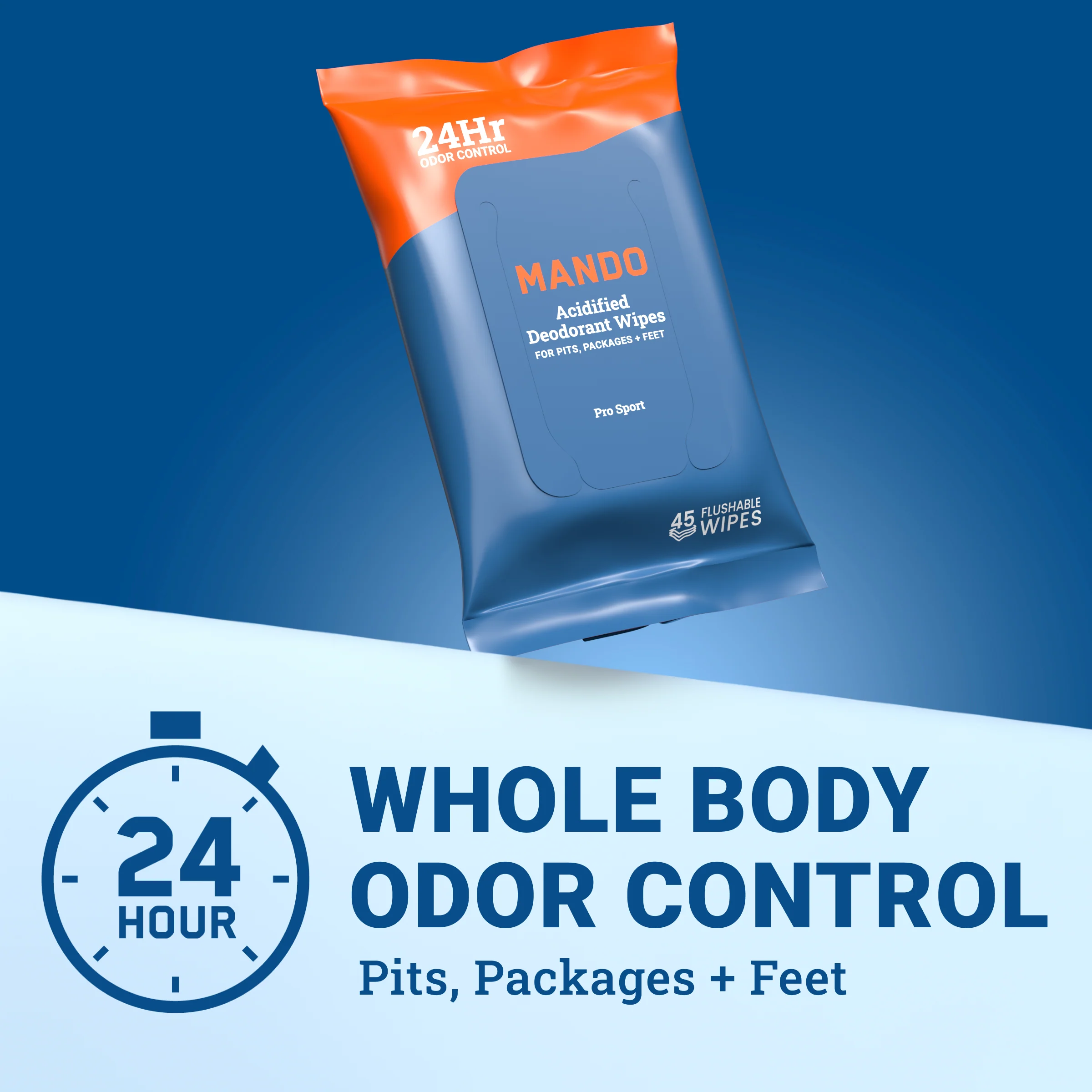 45CT Wipes | Acidified Deodorant Wipes - Image 2