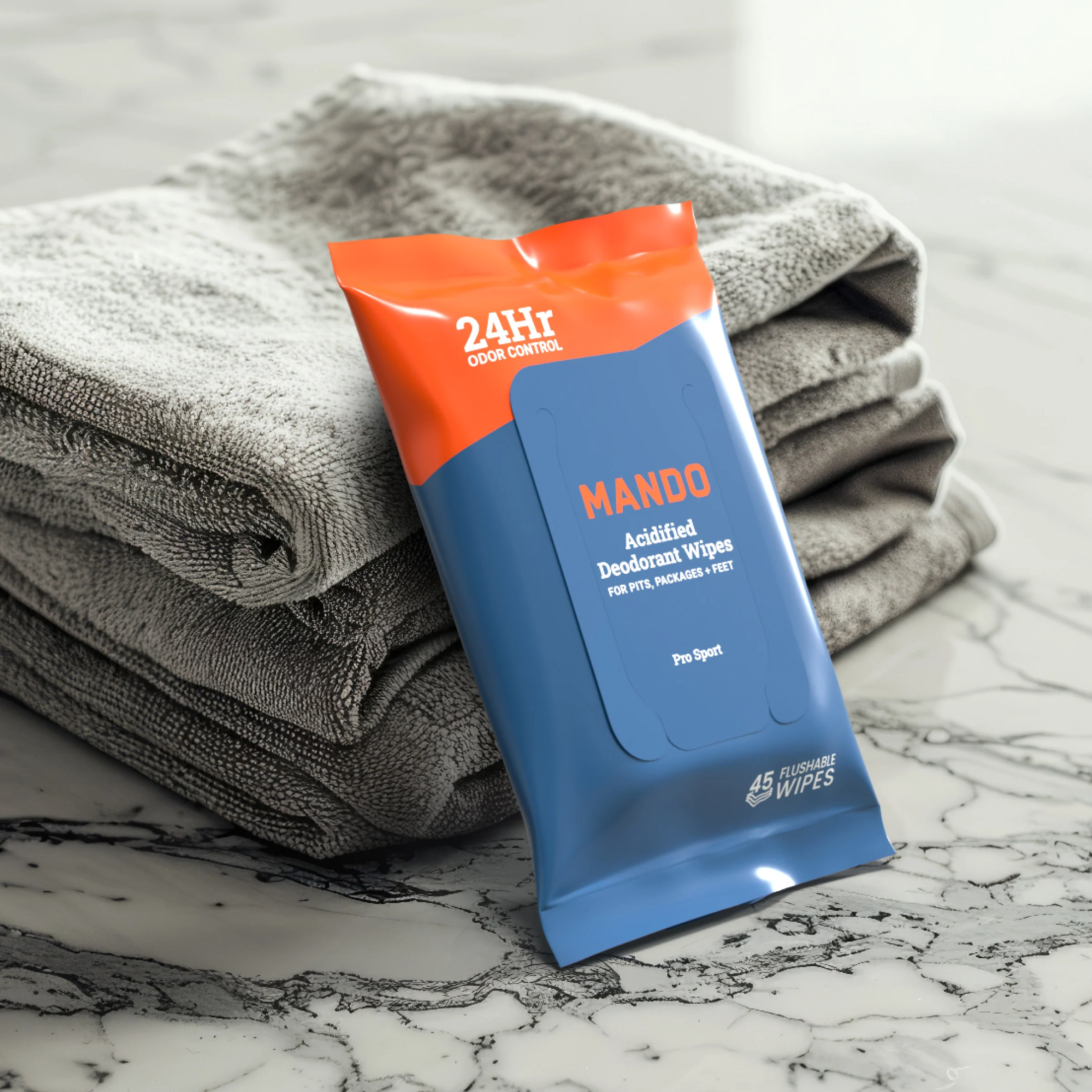 45CT Wipes | Acidified Deodorant Wipes - Image 4