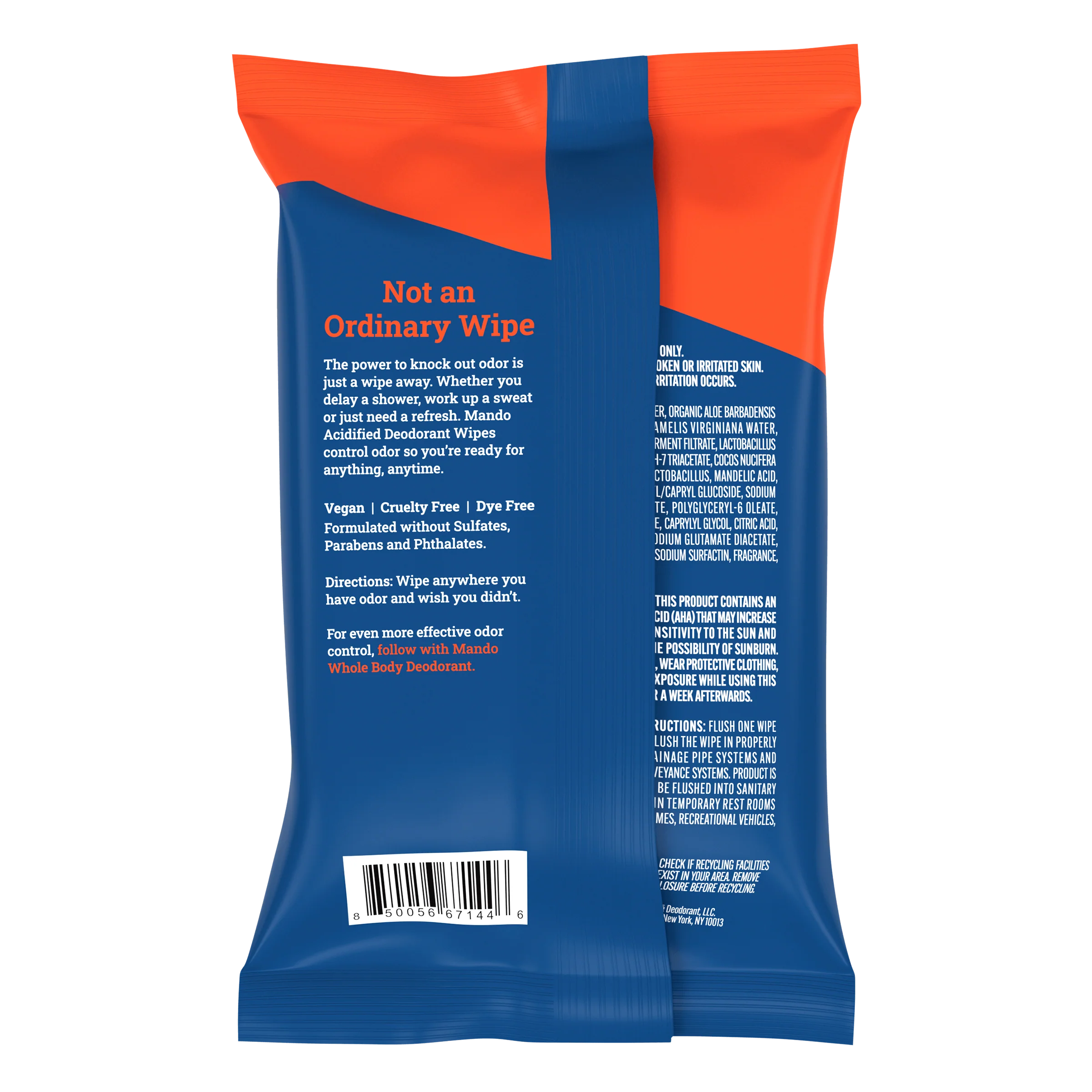 45CT Wipes | Acidified Deodorant Wipes - Image 5