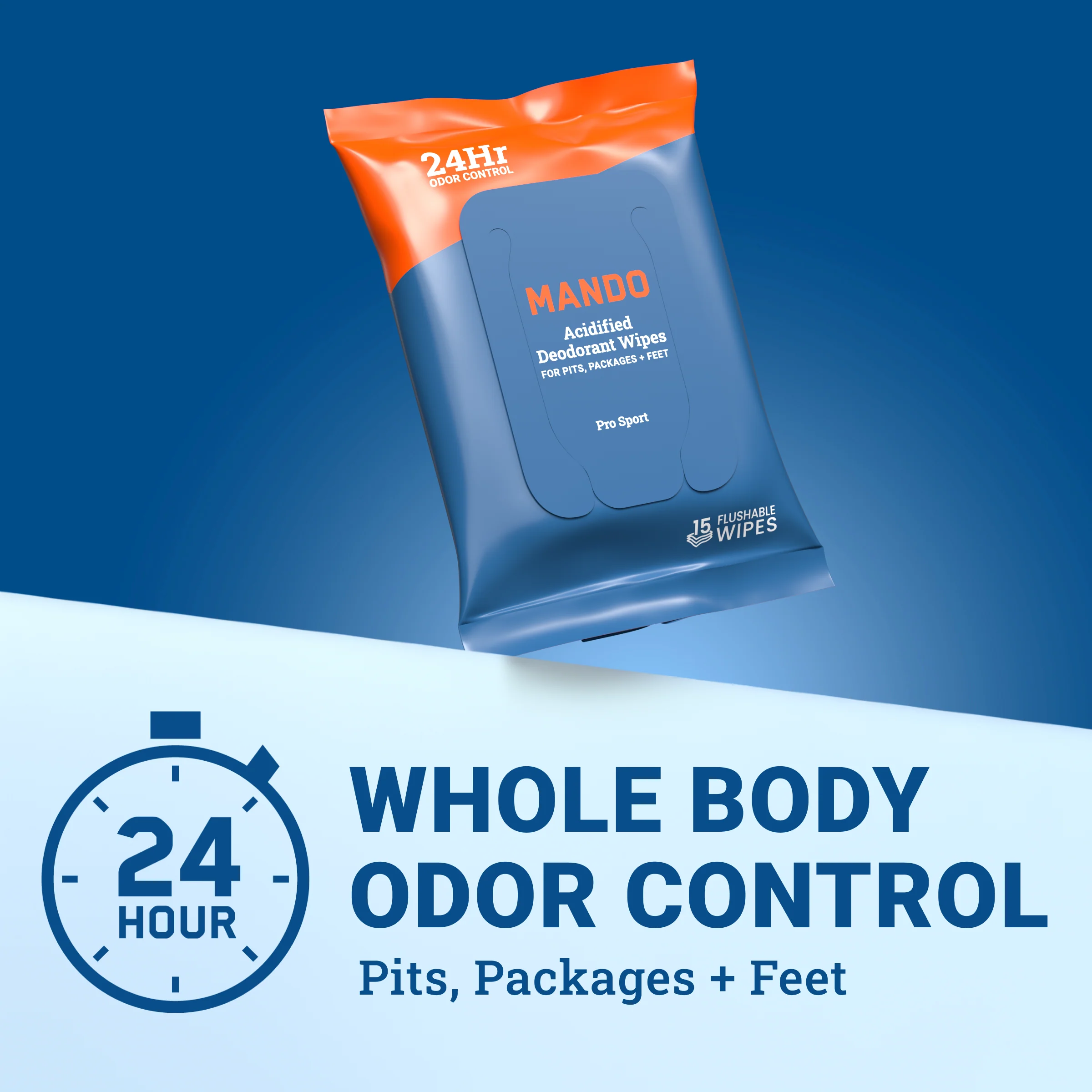5-pack 15CT Wipes | Acidified Deodorant Wipes - Image 3
