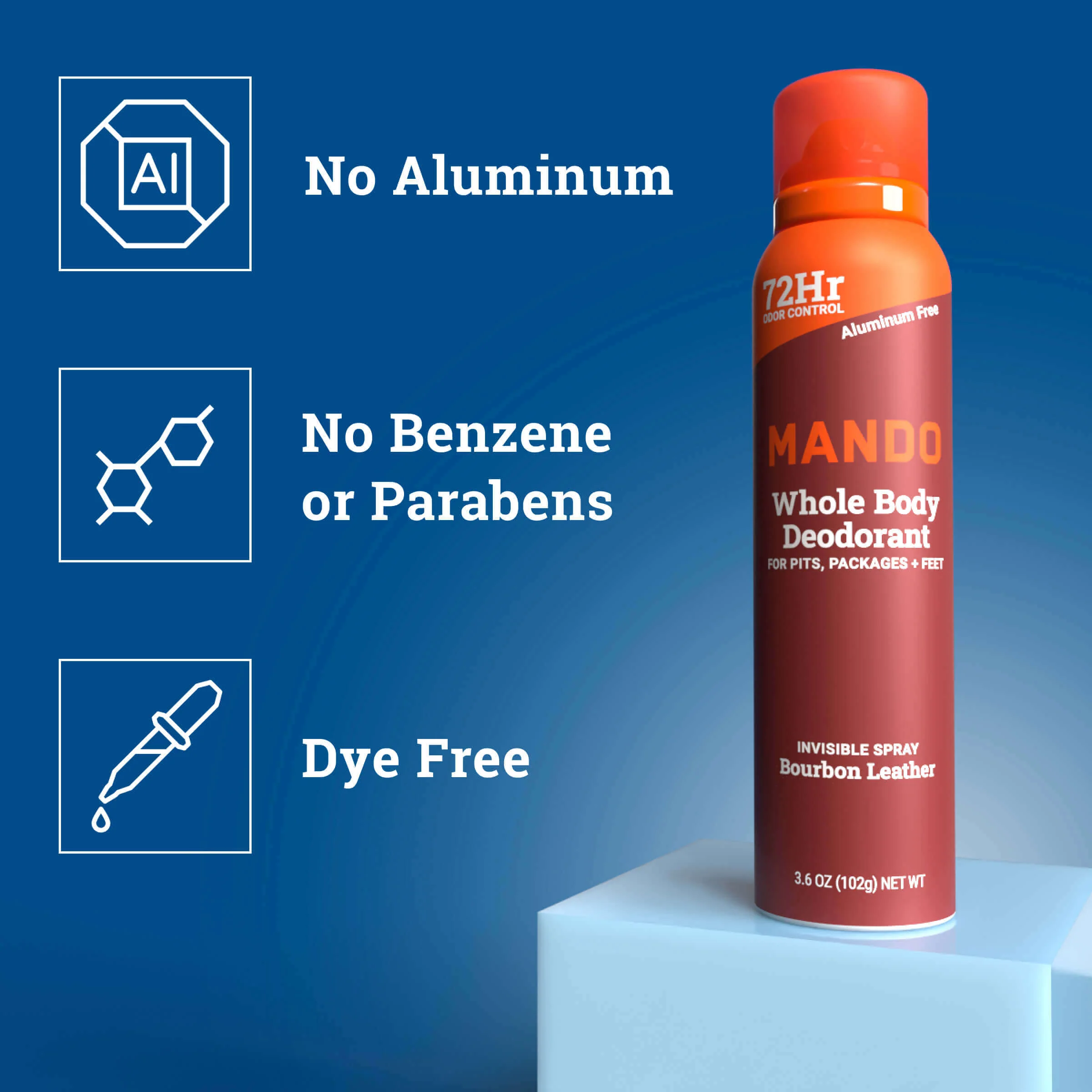 Bourbon Leather | Aluminum Free Spray Deodorant - Image 4