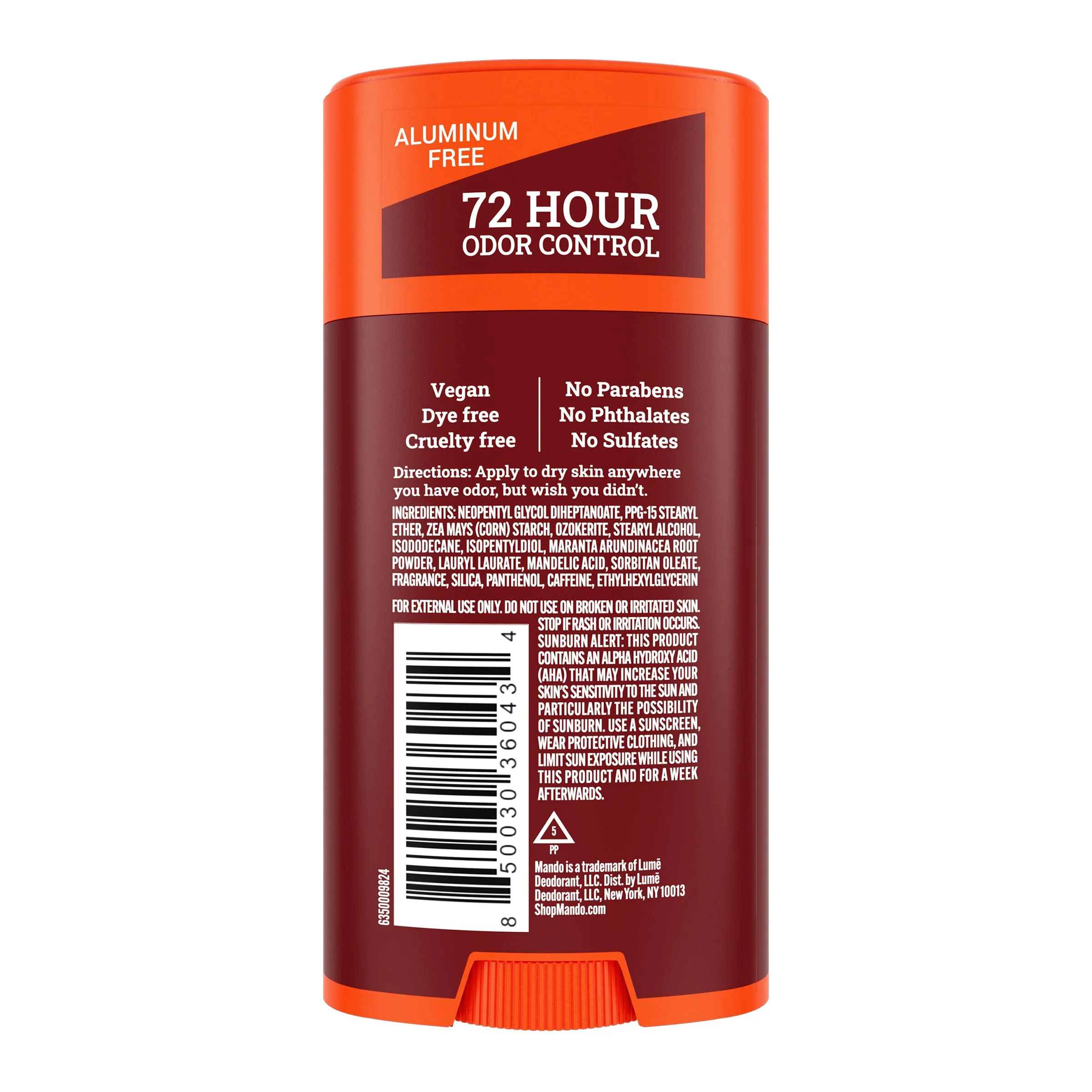 Bourbon Leather | Aluminum Free Solid Deodorant - Image 6